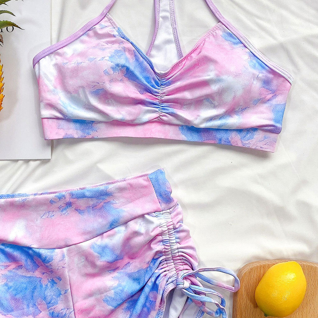 Tie-dye Push-up Brazilian Swimsuit