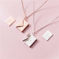 Customize Women Envelope Lover Letter  Pendant Necklace Best Gifts For Girlfriend