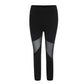Sports Yoga Mesh Stitching Capri Pants