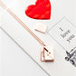 Customize Women Envelope Lover Letter  Pendant Necklace Best Gifts For Girlfriend